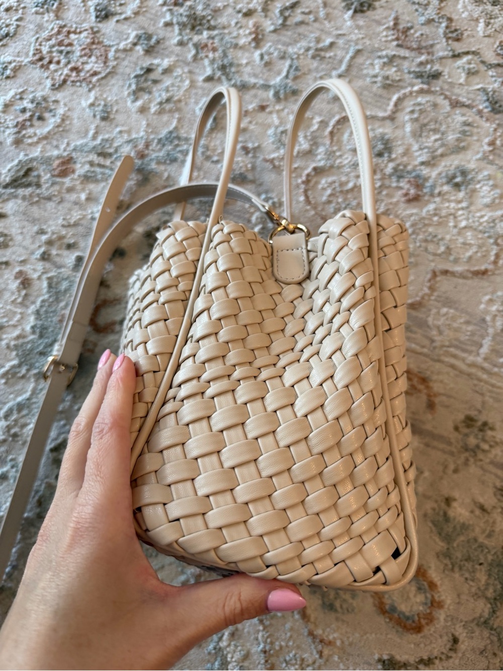 The Hollace Tote - Woven Mini Edition, Beige - Picture 11 of 13